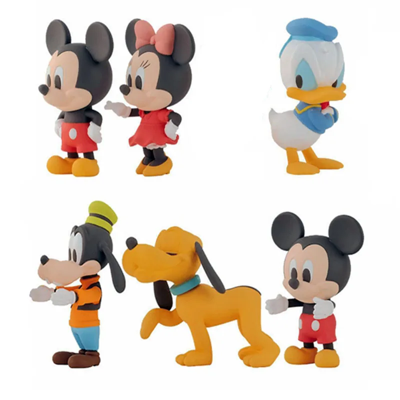 

Disney Mickey Mouse Gashapon Donald Duck Action Figure Model Capsule Toys Table Decoration Car Accessories for Kids Gift