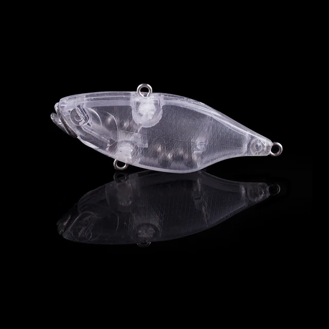 Hanlin 10/20pcs 6.5cm 10g VIB Unpainted Plastic Bait Vibration