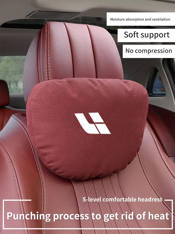 Car Headrest Neck Support Pillow and Lumbar Cushion - Soft, Breathable Auto Interior Accessories
