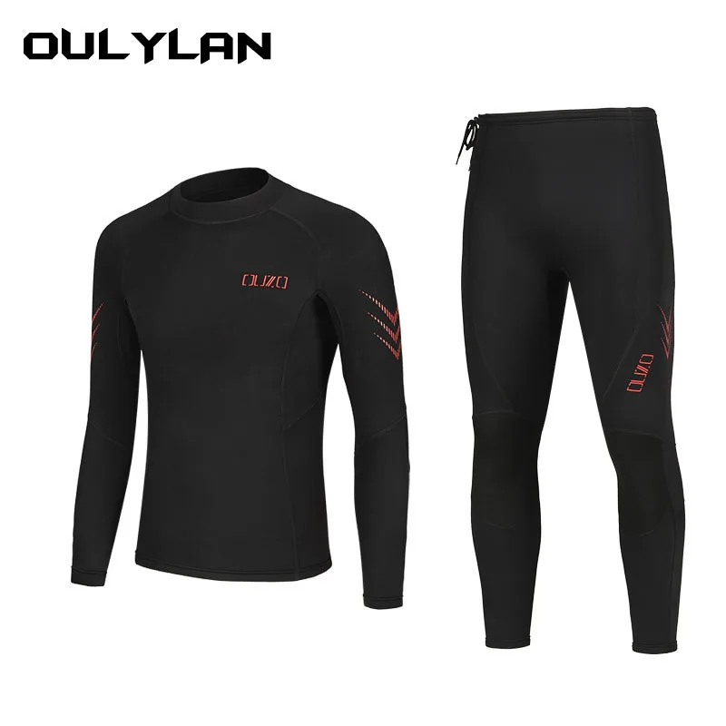 

Oulylan 1.5MM Diving Suit Underwater Men Wetsuit Neoprene Surf Surfing Spearfishing Jacket Pants Clothes Wet Suit for Women