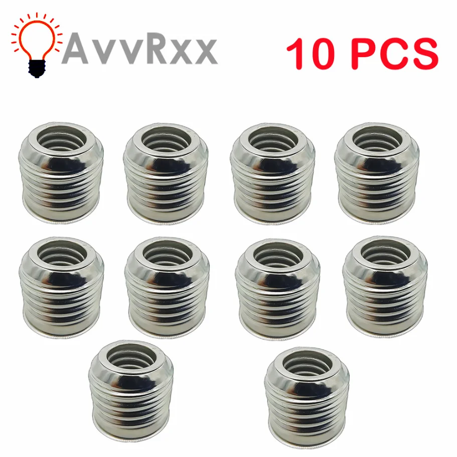 10pcs E27 To E14 Lamp Holder Converter Socket Light Bulb Lamp Holder Adapter Plug Extender Led Light 220V muxboxs network qual hifi stereo audio switcher adapter rca av to rj45 converter extender line level sound amplifier