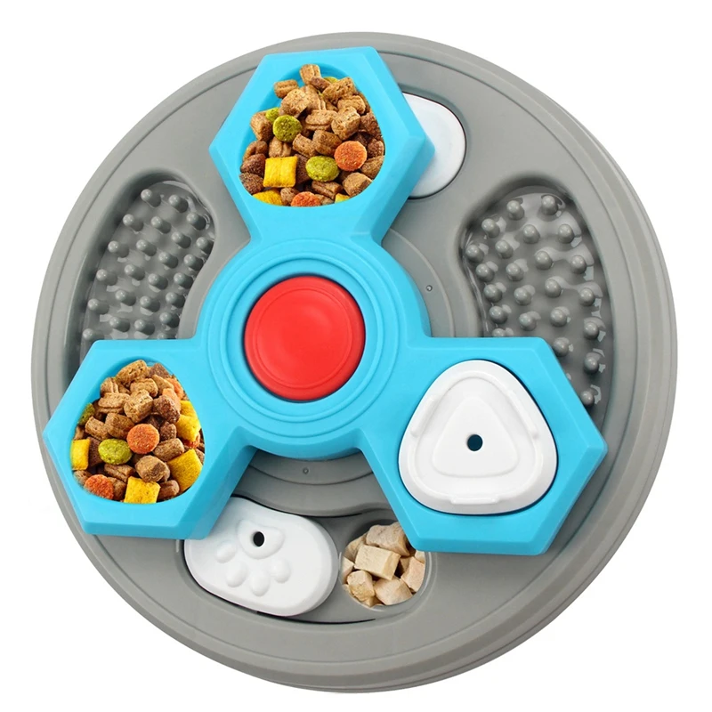 

Обучающие игрушки, медленная кормушка, диспенсер для еды, Интерактивная, улучшение IQ щенка, антиудушная посуда, износостойкая пластина для собак