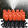 25pcs Misting Cooling Adjustable Nozzles w/ 1/4'' Tee for Drip Irrigation Garden Watering System Kit Flower Bonsai Greenhouse 1
