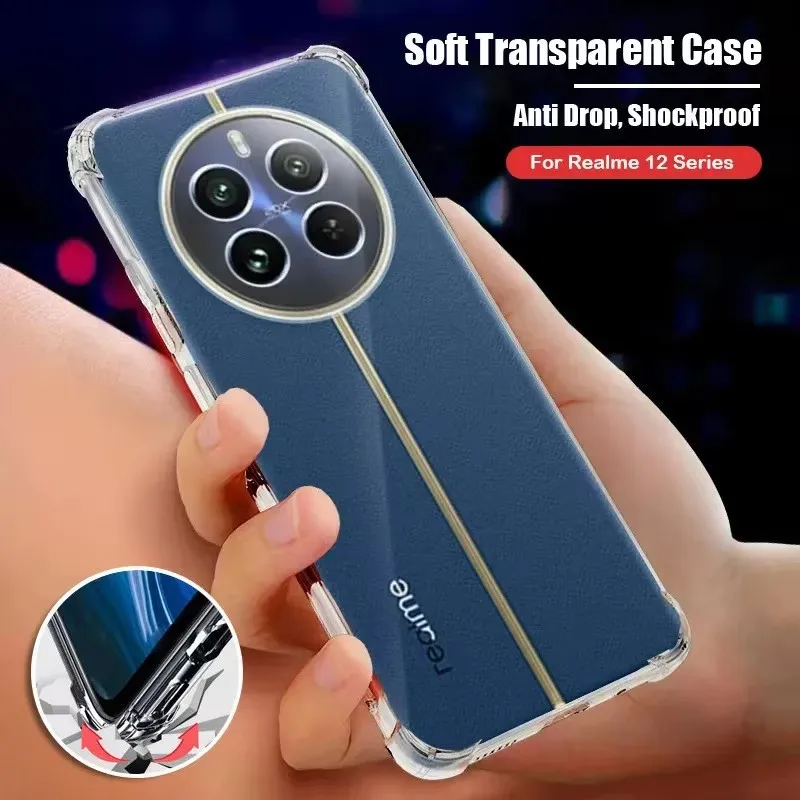 Clear Silicone Soft Shockproof Protection Back Cover