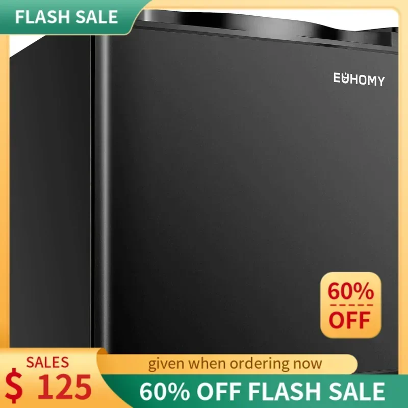 QWEUHOMY Mini Freezer Countertop,1.1 Cubic Feet,Single Door Compact Upright Freezer with Reversible Door,Small freezer for Home
