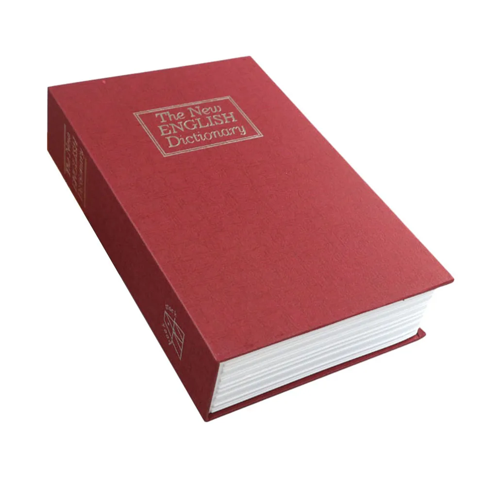 

Secure Your Valuables with this Key Style Piggy Bank in the Form of a Simulated Book Safe Colors Available