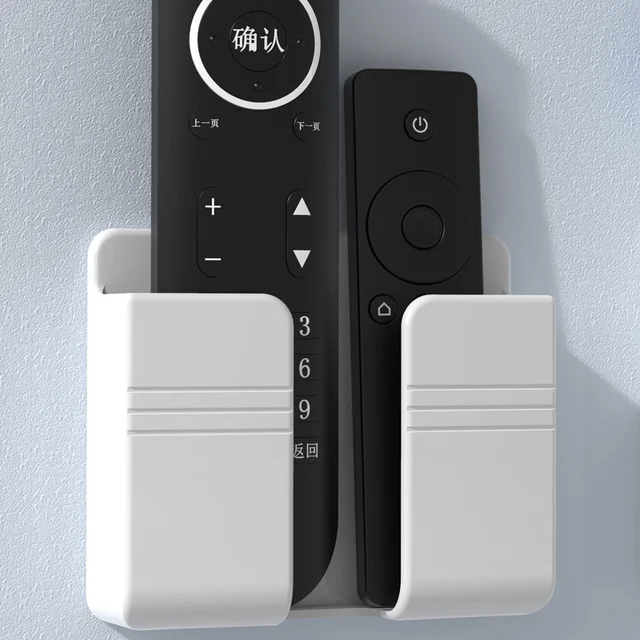 Lyukas Ingyenes Falra Szerelt Telefon Dugó Tartó Mobiltelefon Töltőállvány Légkondicionáló Tv Távirányító Tároló Doboz - Image 4