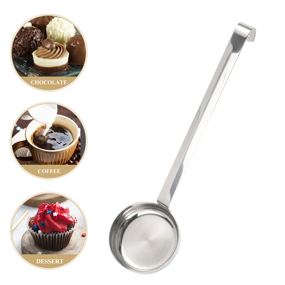 Pizza Sauce Spoon Stainless Steel Kitchen Gadgets Baking Tools Sauce Spread Ladle Metal Soup Spoon Water Scoops Dining Bar 2 Pcs