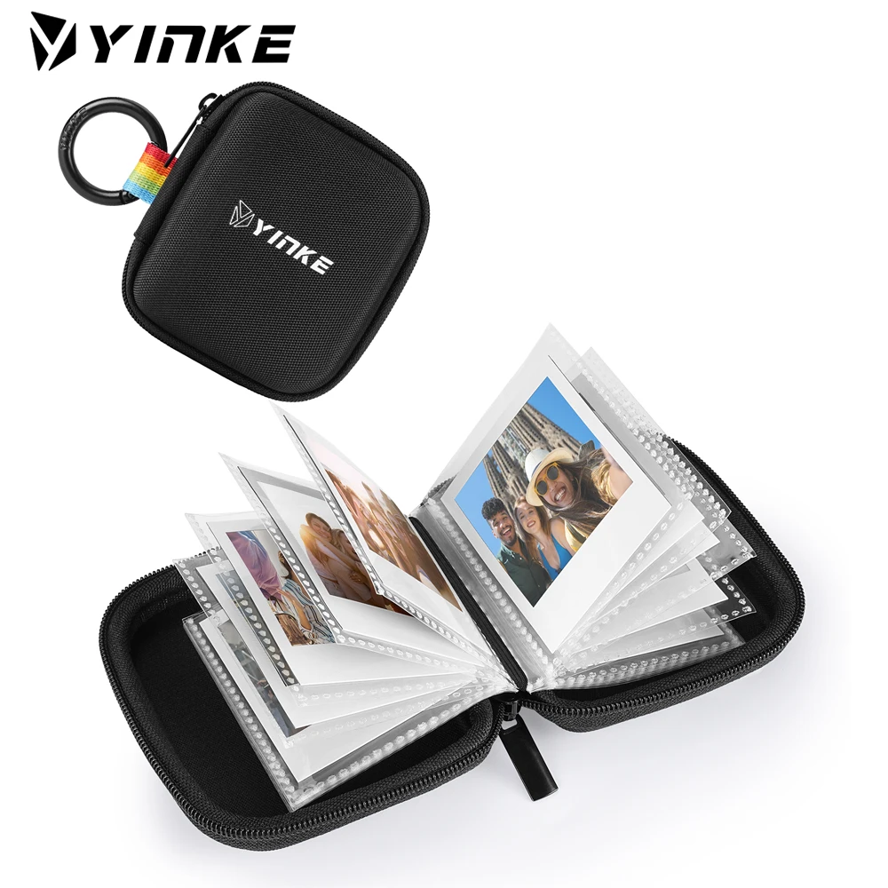 Yinke Pocket Photo Album Per Polaroid Go Film/Go Instant Mini Camera Custodia Protettiva Per Album Fotografico Da Viaggio Portatile Contiene 40 Foto
