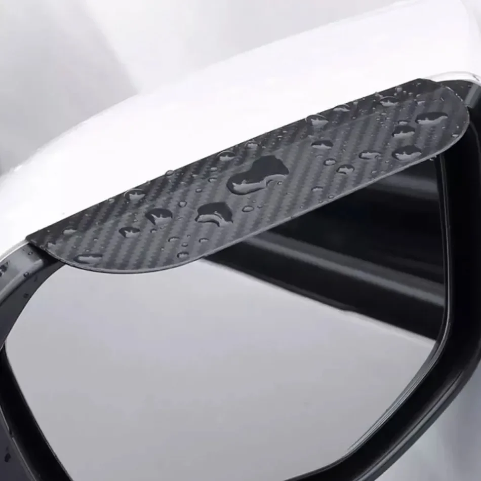 2Pcs Universal Car Rearview Mirror Rain Eyebrow Visor Clip-on Side Snow Sun Visor Rain Cover Car Exterior Accessories