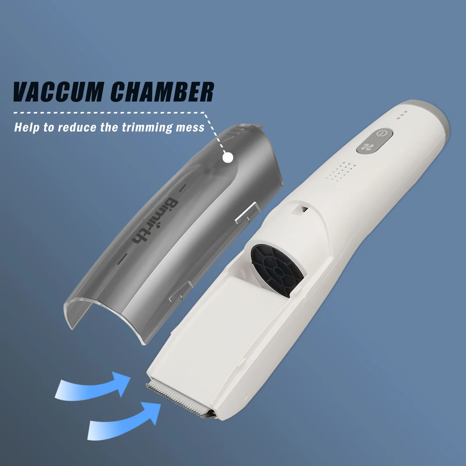 Bimirth Kids Hair Trimmer Cordless Vacuum Professional Hair Clipper Kit Waterproof Rechargeable Electric Cutting Machine hair clipper hair trimmer