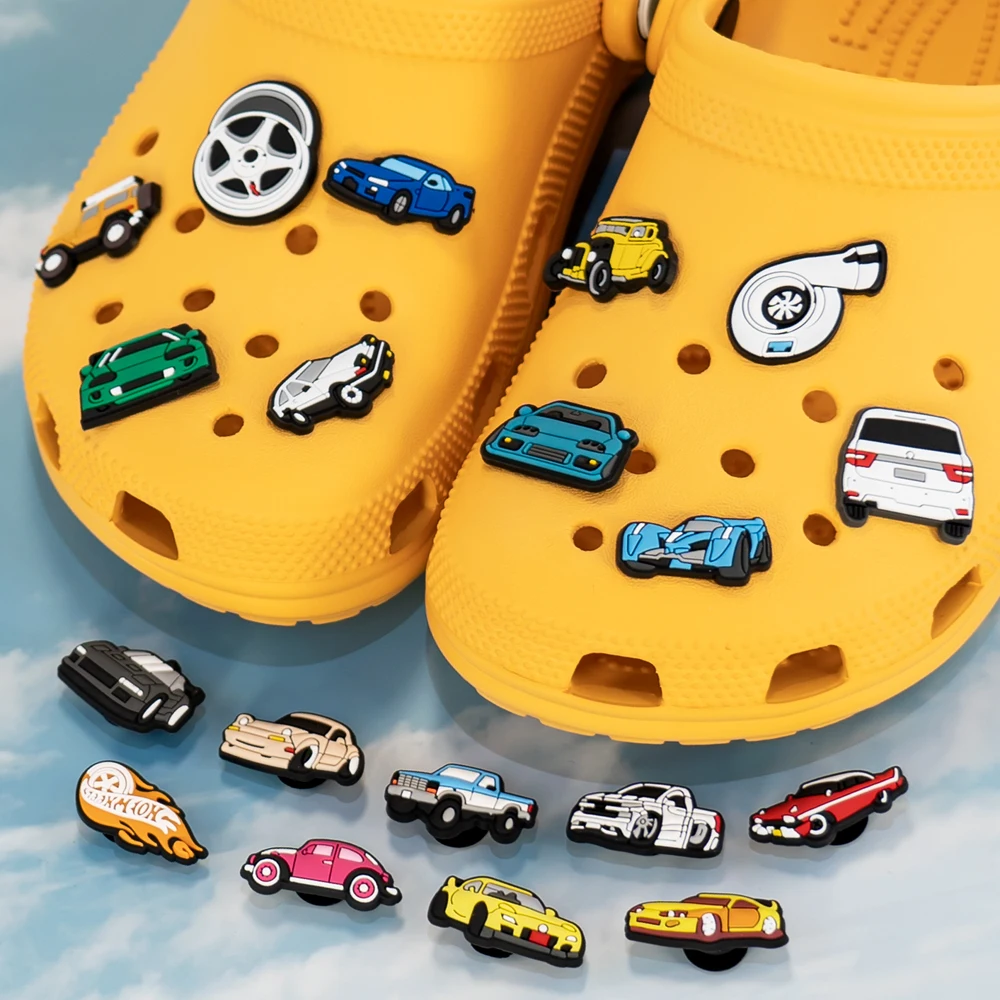 1/20pcs Star Sports Car Shoe Charms All Terrain Vehicle Shoe