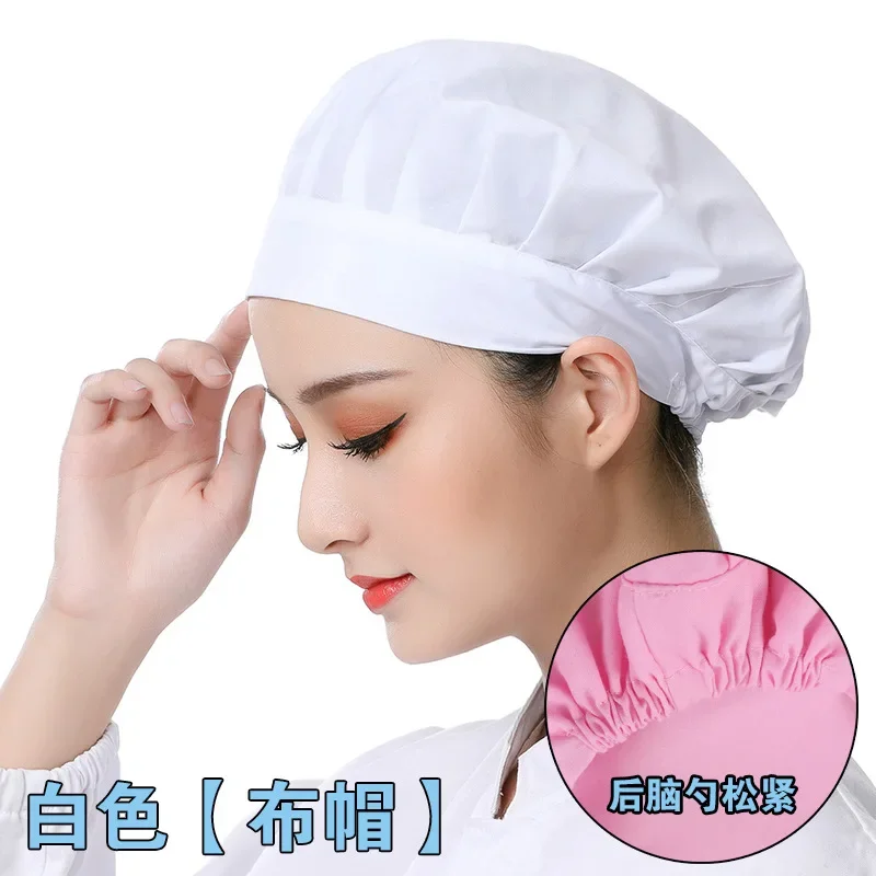 Cotton Female and Male Factory Cloth Cap Chef Hat Kitchen Dust-proof Breathable Sanitary Cap Dust-free Hat for chef hat