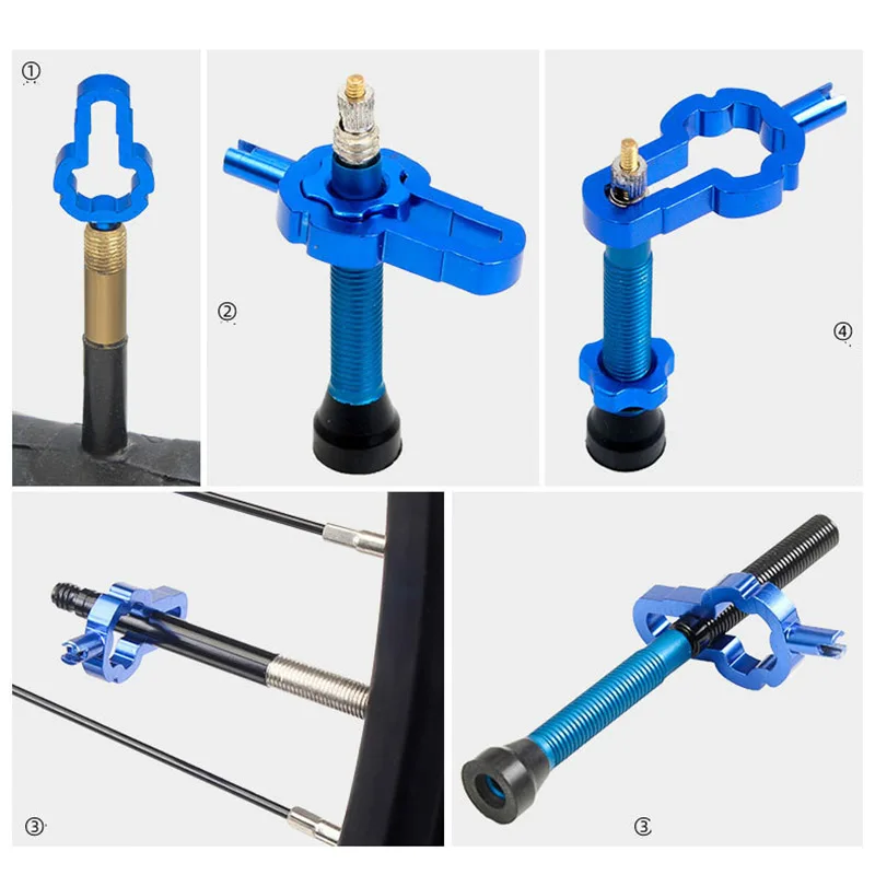 Bicycle Tubeless Presta Valve Schrader Valve Conversion Nut Adapter Rim Conversion Nut Installation Wrench bicycle valve adapter bicycle tubeless valve bicycle valve bicycle valve accessories bicycle tire valve nut bicycle valve replacement