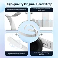 Replacement Original Head Strap for Oculus Quest 2 VR Headset with 6Pcs Controller Thumb Grip Caps for Meta Quest 2 Accessories - Image 3