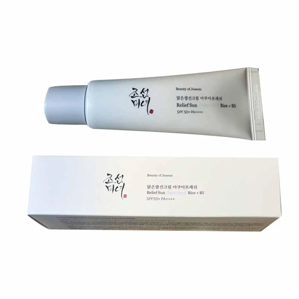 واقي من الشمس من رايس SPF50 كوري عالي الحماية من أشعة الشمس فوق البنفسجية للتحكم في الزيت في الهواء الطلق وترطيبها والعناية ببشرة الجسم
