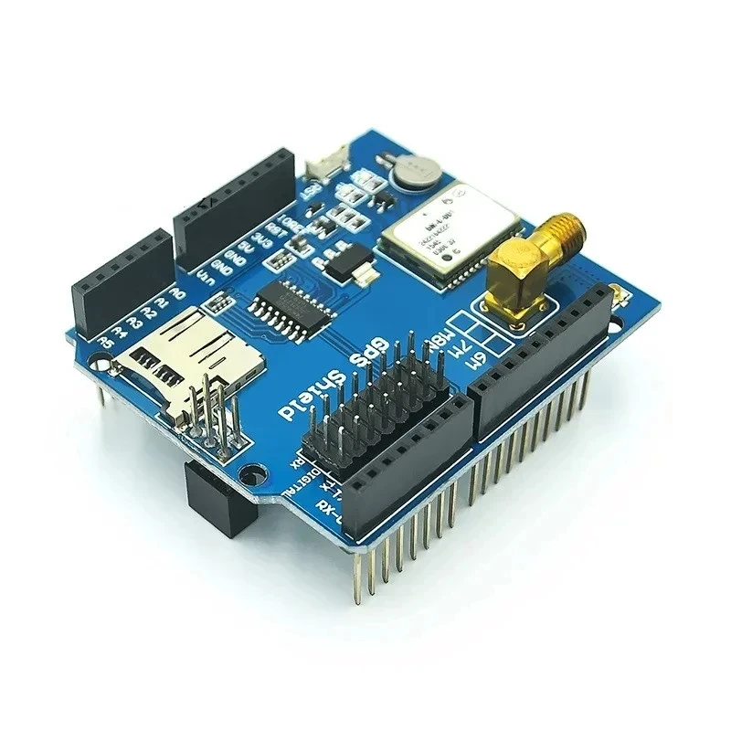 6M GPS shield GPS recording expansion board GPS module with SD card slot and antenna Supports Arduino libraries - AliExpress 502
