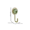 4pcs Diamond hooks Wall Mount Hooks Key Umbrella hooks Adhesive Wall Hangers Multi-use Wall Hooks Bathroom Towels Storage Hooks 6