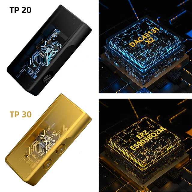 Enhance your audio experience with EPZ TP20 TP30 Portable USB DAC Decoder Audio Headphone Amplifier!