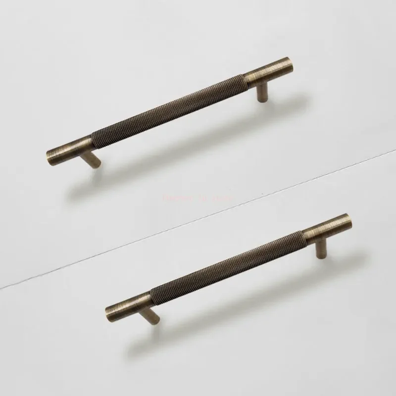 Solid Bronze Brass Knurled Handle Drawer Door Handle Cabinet Knobs furniture handles,kitchen door handles