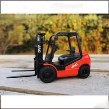  Diecast 1:25 Scale JAC Forklift Truck Stacker Alloy Engineering Vehicle Model Collection Souvenir Ornaments Display Vehicle Toy 