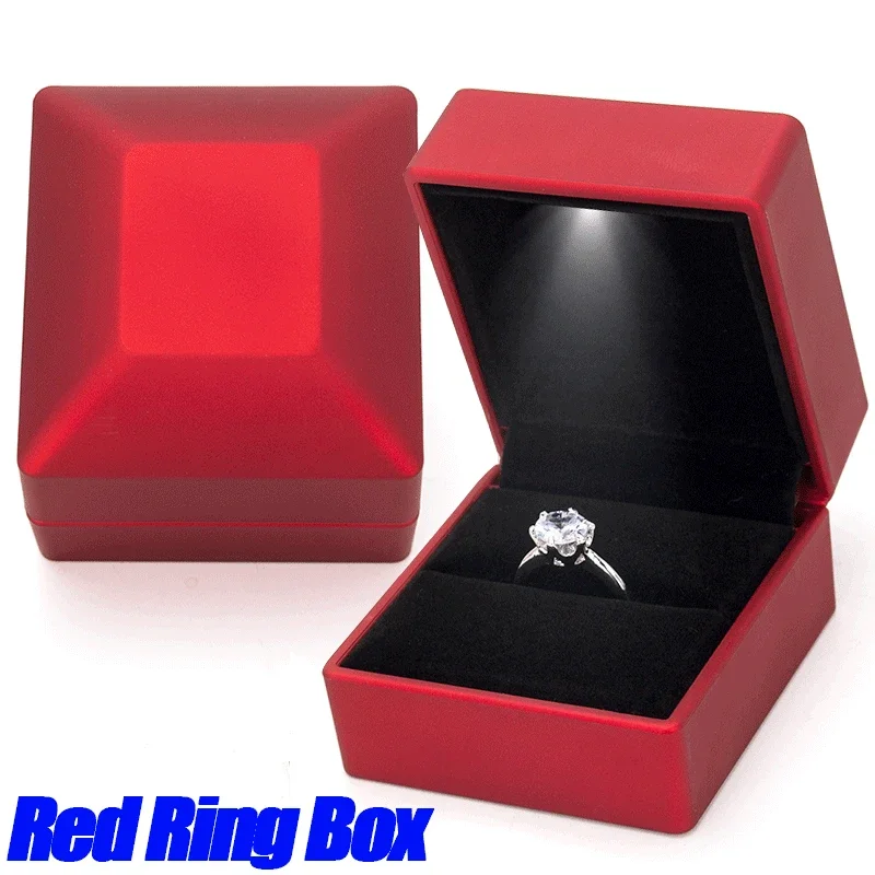 Boîte à Bague Lumineuse LED De Mariage, Fiançailles