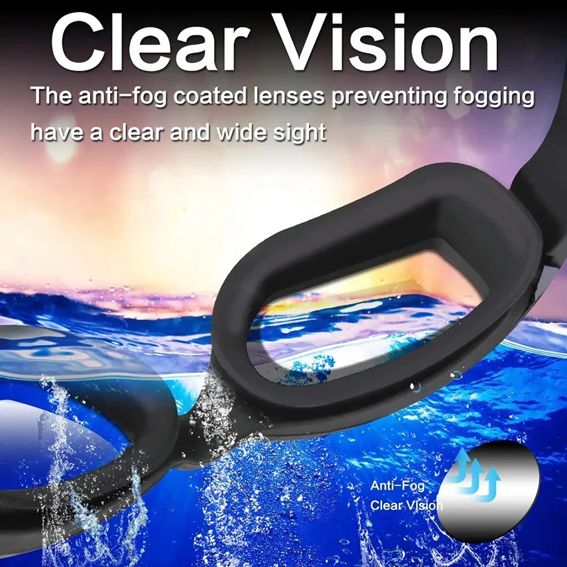 Professional Swimming Goggles Adult Anti-Fog Swim Glasses Waterproof Adjustable Silicone Swimming Glasses Eyewear Men Women 2