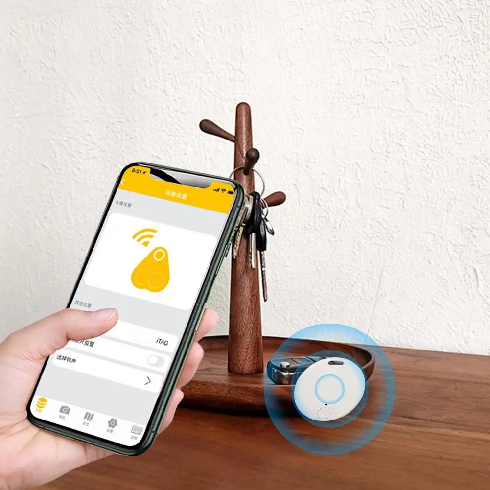 Mini Fashion Smart Dog Pets Bluetooth GPS Tracker Smart Pet Key Dog Keychain Finder Tag Tracer Child Tracker C8C6