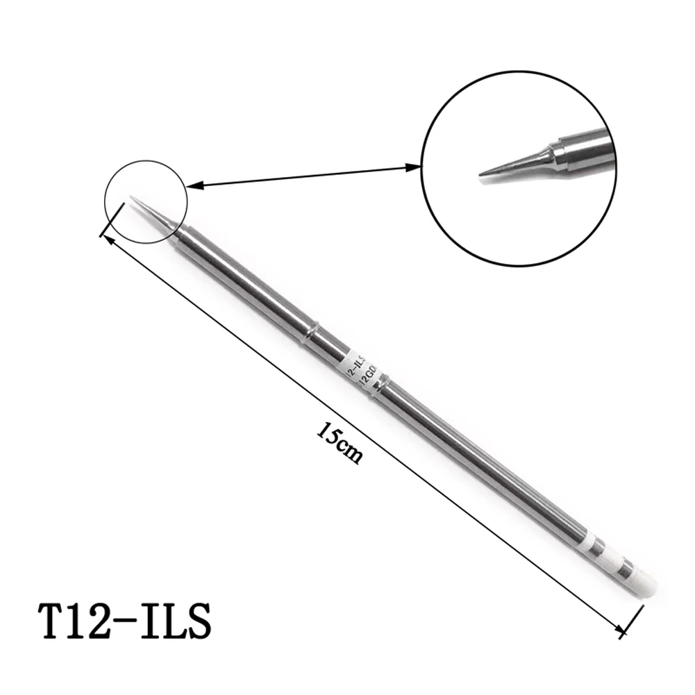 5 Stück T12 Lötspitzen T12-ILS BC1 D24 K BL für FX-9501 HAKKO912 FM-2027 2028 Handgriff DIY Lötstation-Sets – Detail 3