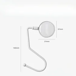 Cute Morandi Heavy Duty Bag Hook - Stylish Handbag Hanger (Grey)