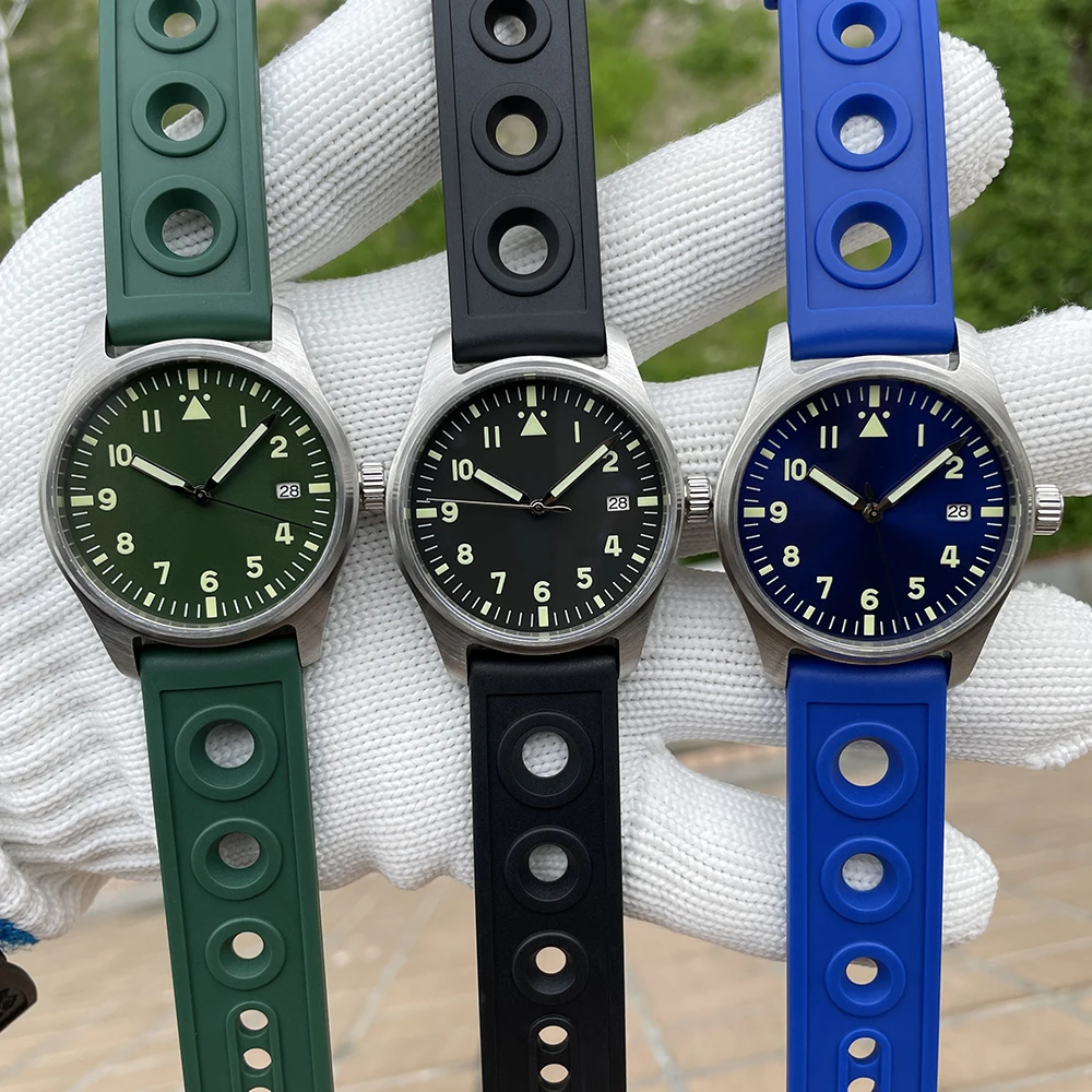 STEELDIVE SD1940 Pilot Automatic Mechanical Watch For Men Waterproof Sapphire Crystal Stainless Steel NH35 Movement Dive Watches