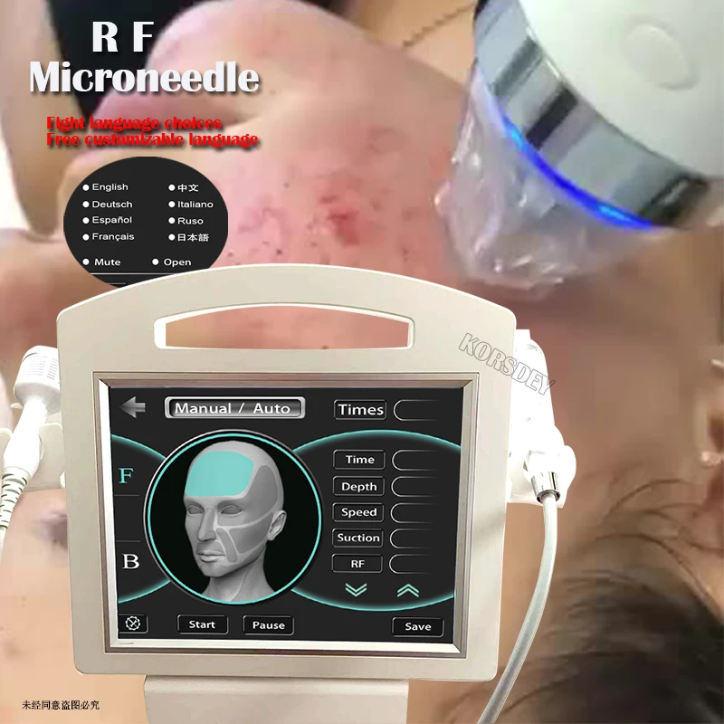 2022 New Rf Face Acne Marks Portable Fractional Microneedle Rf Skin