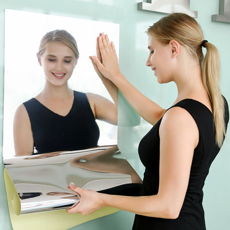 3D Acrylic Mirror Stickers Flexible Thicken-2mm Self-adhesive DIY Art Mirror Wall Stickers Decoration for Wardrobe Bathroom Home wall sticker,mirror wall sticker,acrylic wall sticker