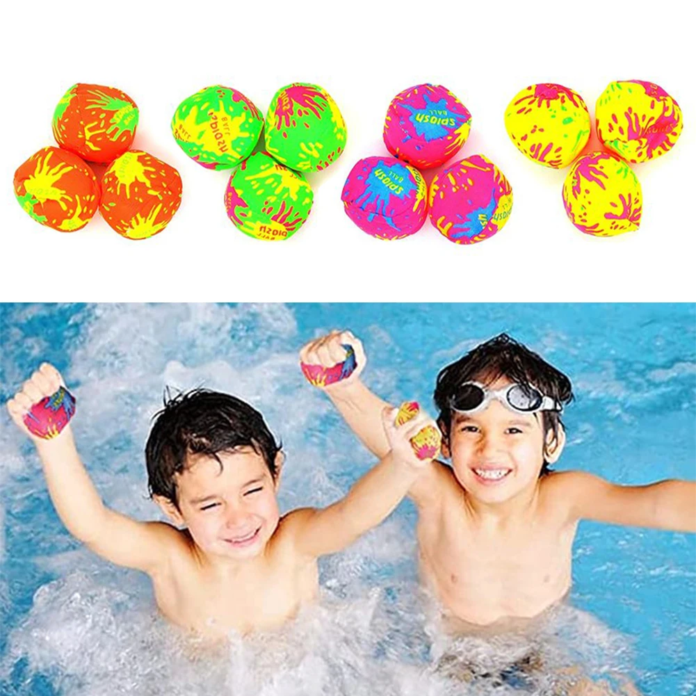 12pcs Reusable Game Beach Sports For Kids Funny Pool Toys Outdoor Interactive Random Color Summer Soaking Water Splash Ball 2 12pcs Reusable Game Beach Sports For Kids Funny Pool Toys Outdoor Interactive Random Color Summer Soaking Water Splash Ball 2