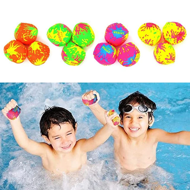 12pcs Reusable Game Beach Sports For Kids Funny Pool Toys Outdoor Interactive Random Color Summer Soaking Water Splash Ball 2