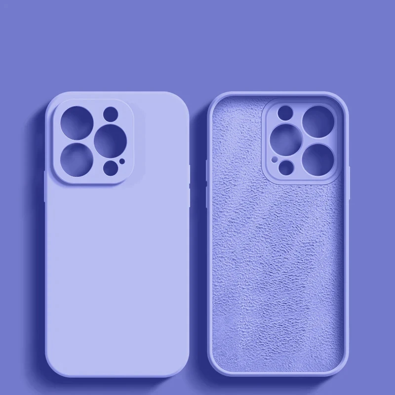 thumbnail image 1 of Luxury Original Liquid Silicone Case For iPhone 15 14 13 12 11 Pro Max Plus Soft Cases Shockproof Bumper Cover Phone Accessories, 1 of 5