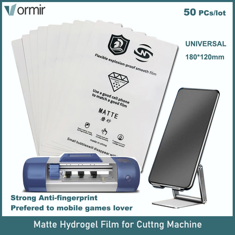 Vormir Matte Hydrogel Film HD Anti Blue Anti Spy Skin Sheet Cellphone Screen Protectors Front Film for Cutting Machine SS 890C
