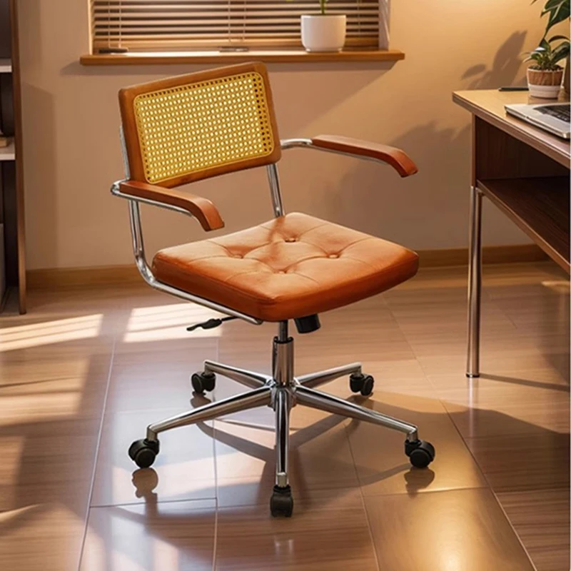 Home Computer Chair Ergonomic Office Comfortable Sedentary Bedroom Chair Study Desk Backrest Lift Swivel Chaisse Furniture 4