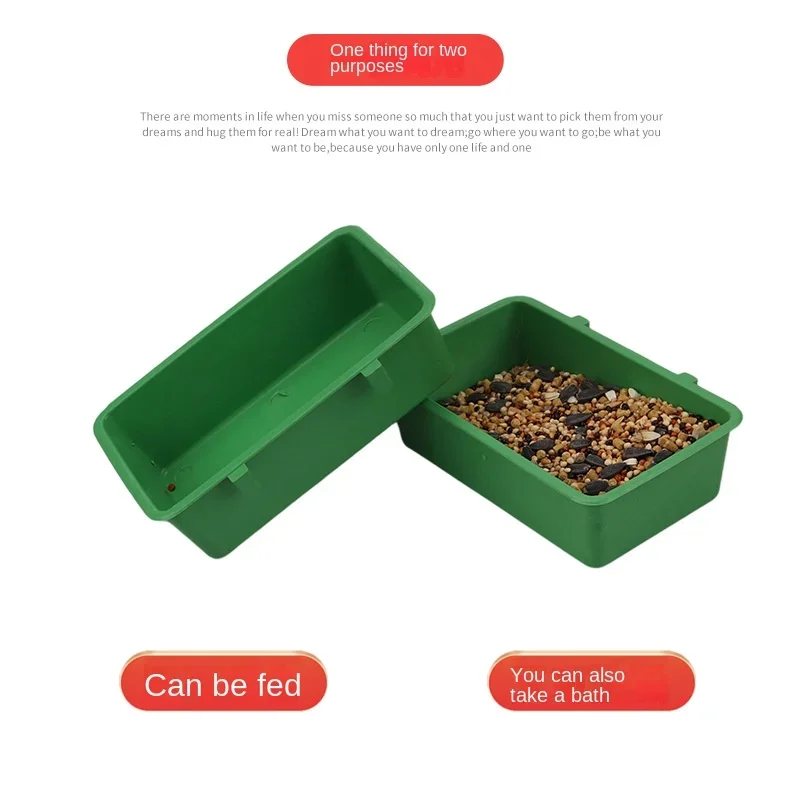 Bird Food Tray Parrot Bathtub Animal Multifunction Cage Standing Wash Shower Box Bird Toys Pet Cleaning Products Birdcage