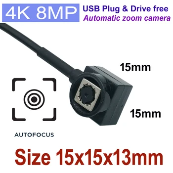 Mini telecamera OTG 4K 500W Zoom AF Messa a fuoco automatica Modulo micro USB Videocamera 8MP 5MP Obiettivo con messa a fuoco automatica per l'uso del telefono cellulare Android