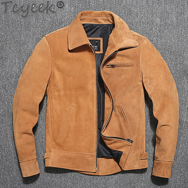 chaquetas de cuero genuino para hombre, abrigos de moda, Giubotto, Pelle, Uomo, Zm180| |