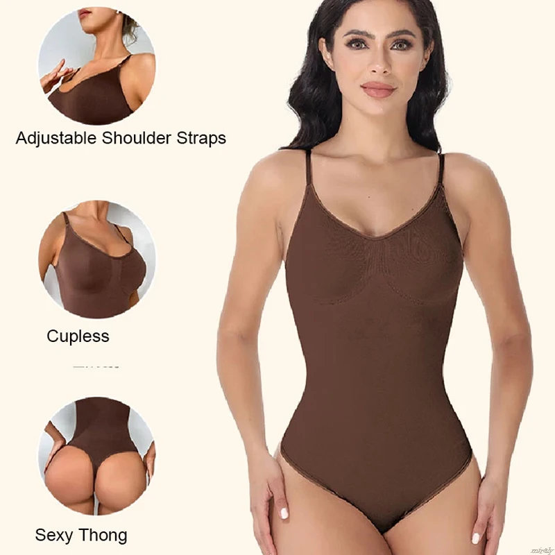 Backless Shapewear Sexy Lingerie Thong Bodysuit Push Up Bra Slimming Ladies Body  Shaper For Women Invisible Underwear Shapesuit - Shapers - AliExpress