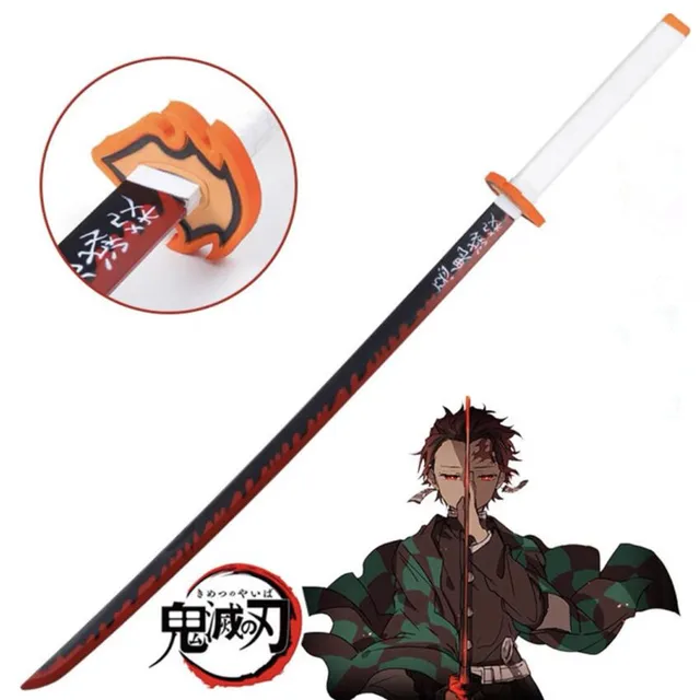 104cm Kimetsu no Yaiba Sword Weapon Demon Slayer Rengoku Kyoujurou Cosplay Sword 1:1 Anime Ninja Knife PU toy 1