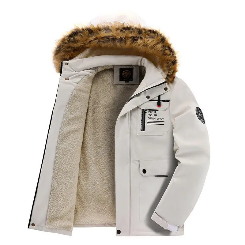 Anorak Men Plus Size Men's Social Clothing Jackets Winter High Quality Cold Parka Big Clothes Jakets Overcoat Waterproof Coat