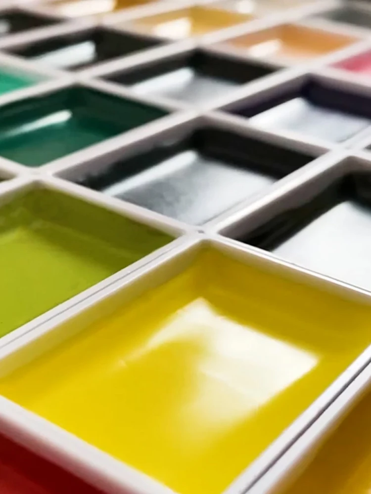 1 шт., пигмент Kuretake GANSAI, на водной основе, Одноцветный, профессиональное качество, для художников и ремесленников, 8 г/шт.