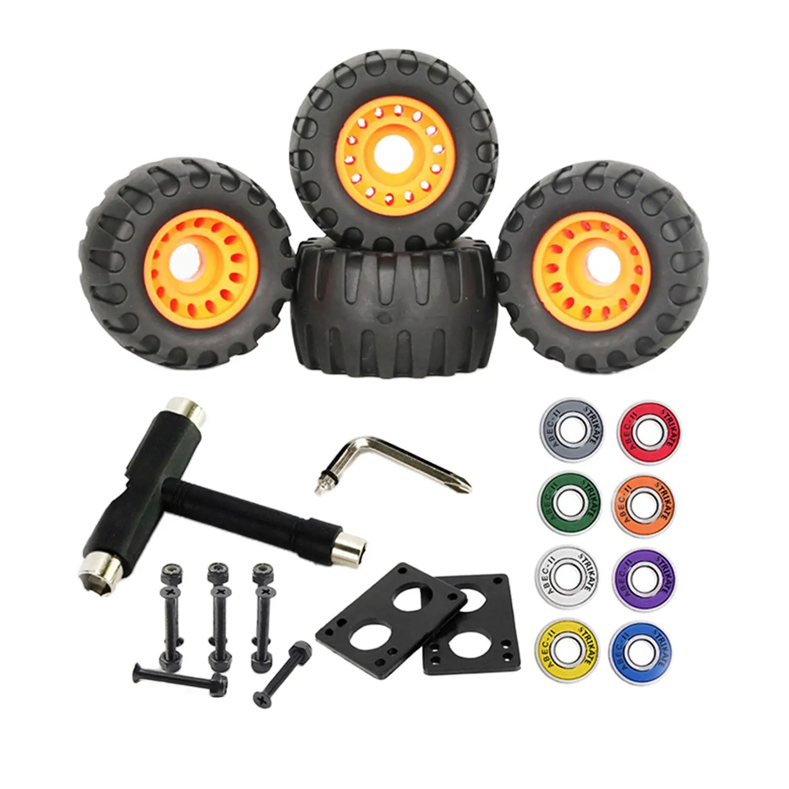 

Wearable 76mm Skateboard Wheels Longboard Road Wheel Off-road Drift Board