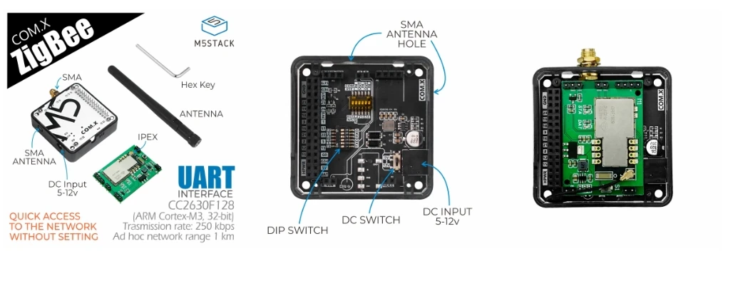 Official COM.Zigbee module (CC2630F128) with Antenna