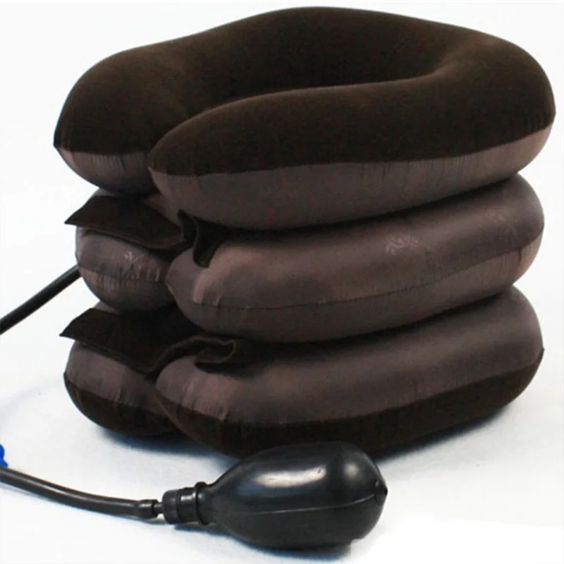 Inflatable Cervical Neck Traction Device Universal Fit for Neck Pain Relief Spine Alignment Posture Correction