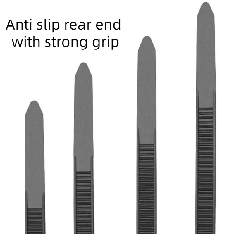 Nylon Self-Locking Ties Bundling Tape Black Durable Anti-Corrosion and Anti-Freeze High Toughness Bundling Rope Ties 100 Pieces