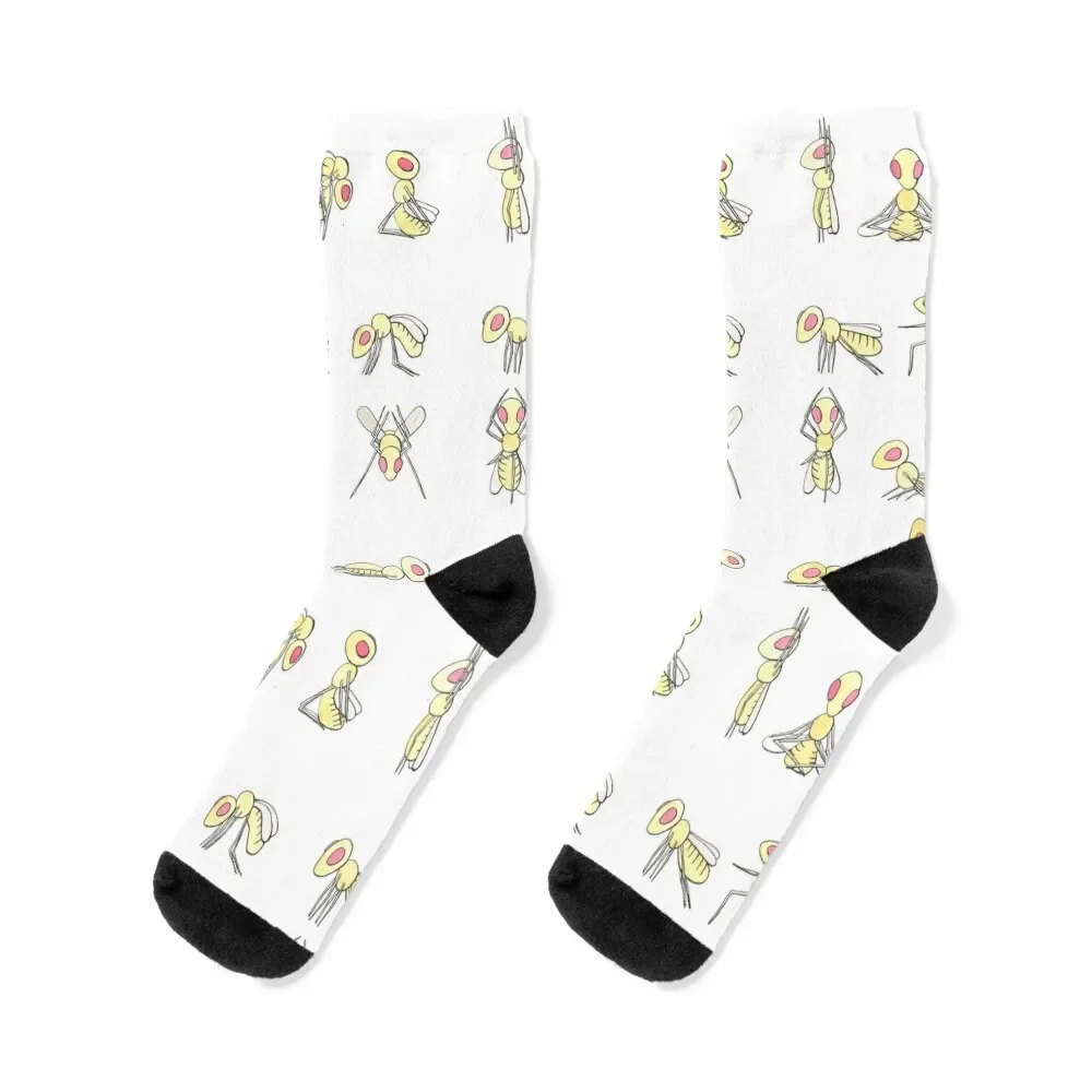 

Fruit flies doing yoga Socks men cotton high quality heated funny sock tennis Socks Man Women's
